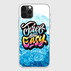 Чехол для iPhone 12 Pro Max с принтом Free and Easy в Санкт-Петербурге, Силикон |  | Тематика изображения на принте: beach | miami | граффити | желтый | закат | краски | лед | майами | надписи | панама | пляж | розовый | солнце | фламинго | яркие