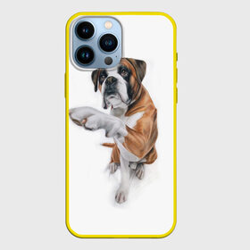Чехол для iPhone 13 Pro Max с принтом Боксер в Санкт-Петербурге,  |  | боксер | друг | дружба | животное | пес | собака