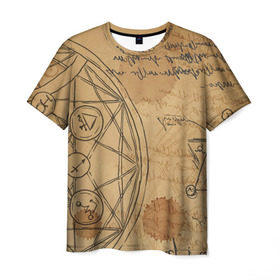 Мужская футболка 3D с принтом Код да Винчи в Санкт-Петербурге, 100% полиэфир | прямой крой, круглый вырез горловины, длина до линии бедер | загадки | знаки | история | культура | майя | надпись | тайна