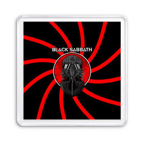 Магнит 55*55 с принтом Солдат Black Sabbath в Санкт-Петербурге, Пластик | Размер: 65*65 мм; Размер печати: 55*55 мм | black sabbath | ozzy osbourne | альбом | билл уорд | гизер батлер | группа | летчик | метал | музыка | надпись | оззи | осборн | песни | рок | тони айомми | хард рок | хеви метал | шлем