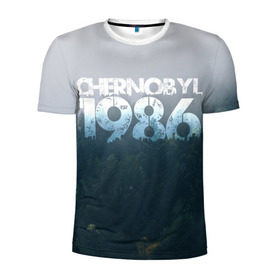 Мужская футболка 3D спортивная с принтом Чернобыль 1986 в Санкт-Петербурге, 100% полиэстер с улучшенными характеристиками | приталенный силуэт, круглая горловина, широкие плечи, сужается к линии бедра | 1986 | дым | завод | лес | опасность | радиация | чаэс | чернобыль | экология