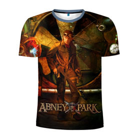 Мужская футболка 3D спортивная с принтом Abney Park в Санкт-Петербурге, 100% полиэстер с улучшенными характеристиками | приталенный силуэт, круглая горловина, широкие плечи, сужается к линии бедра | 
