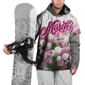 Накидка на куртку 3D с принтом 8 Марта в Санкт-Петербурге, 100% полиэстер |  | 8 марта | march | девушкам | женщинам | март | модные | небо | подарки | подарок | праздник | природа | растения | розы | тренды | тюльпаны | цветы