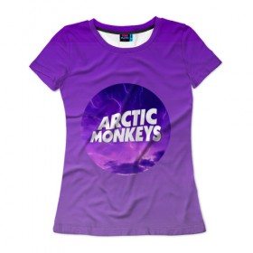 Женская футболка 3D с принтом Arctic Monkeys в Санкт-Петербурге, 100% полиэфир ( синтетическое хлопкоподобное полотно) | прямой крой, круглый вырез горловины, длина до линии бедер | алекс тёрнер | арктик | арктические мартышки | гаражный | группа | джейми кук | инди рок | манкис | музыка | мэтт хелдер | ник о мэлли | обезьяна | постпанк ривайвл | психоделический | рок