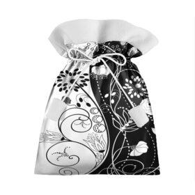 Подарочный 3D мешок с принтом Retro flower в Санкт-Петербурге, 100% полиэстер | Размер: 29*39 см | blossom | flower | garden stuff | green stuff | бабочки | узор | цветочный орнамент | цветы | цеточный узор