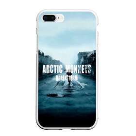 Чехол для iPhone 7Plus/8 Plus матовый с принтом Arctic Monkeys brainstorm в Санкт-Петербурге, Силикон | Область печати: задняя сторона чехла, без боковых панелей | алекс тёрнер | арктик | арктические мартышки | гаражный | группа | джейми кук | инди рок | манкис | музыка | мэтт хелдер | ник о мэлли | обезьяна | постпанк ривайвл | психоделический | рок