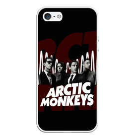 Чехол для iPhone 5/5S матовый с принтом Группа Arctic Monkeys в Санкт-Петербурге, Силикон | Область печати: задняя сторона чехла, без боковых панелей | алекс тёрнер | арктик | арктические мартышки | гаражный | группа | дж ейми кук | инди рок | манкис | музыка | мэтт хелдер | ник о мэлли | обезьяна | постпанк ривайвл | психоделический | рок