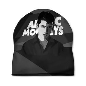 Шапка 3D с принтом Солист Arctic Monkeys в Санкт-Петербурге, 100% полиэстер | универсальный размер, печать по всей поверхности изделия | arc | алекс тёрнер | арктик | арктические мартышки | гаражный | группа | джейми кук | инди рок | манкис | музыка | мэтт хелдер | ник о мэлли | обезьяна | постпанк ривайвл | психоделический | рок