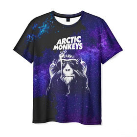 Мужская футболка 3D с принтом Arctic Monkeys в Санкт-Петербурге, 100% полиэфир | прямой крой, круглый вырез горловины, длина до линии бедер | алекс тёрнер | арктик | арктические мартышки | гаражный | группа | джейми кук | инди рок | манкис | музыка | мэтт хелдер | ник о мэлли | обезьяна | постпанк ривайвл | психоделический | рок