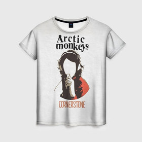 Женская футболка 3D с принтом Arctic Monkeys cornerstone в Санкт-Петербурге, 100% полиэфир ( синтетическое хлопкоподобное полотно) | прямой крой, круглый вырез горловины, длина до линии бедер | алекс тёрнер | арктик | арктические мартышки | гаражный | группа | джейми кук | инди рок | манкис | музыка | мэтт хелдер | ник о мэлли | обезьяна | постпанк ривайвл | психоделический | рок