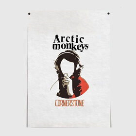 Постер с принтом Arctic Monkeys cornerstone в Санкт-Петербурге, 100% бумага
 | бумага, плотность 150 мг. Матовая, но за счет высокого коэффициента гладкости имеет небольшой блеск и дает на свету блики, но в отличии от глянцевой бумаги не покрыта лаком | алекс тёрнер | арктик | арктические мартышки | гаражный | группа | джейми кук | инди рок | манкис | музыка | мэтт хелдер | ник о мэлли | обезьяна | постпанк ривайвл | психоделический | рок