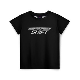 Детская футболка 3D с принтом Need For Speed: SHIFT в Санкт-Петербурге, 100% гипоаллергенный полиэфир | прямой крой, круглый вырез горловины, длина до линии бедер, чуть спущенное плечо, ткань немного тянется | Тематика изображения на принте: car | crew | dirt | forza | grid | nfs | race | гонки | машина | нфс
