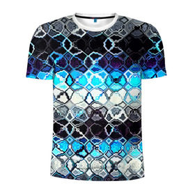 Мужская футболка 3D спортивная с принтом frost psychedelic в Санкт-Петербурге, 100% полиэстер с улучшенными характеристиками | приталенный силуэт, круглая горловина, широкие плечи, сужается к линии бедра | 