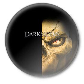 Значок с принтом Darksiders 4 в Санкт-Петербурге,  металл | круглая форма, металлическая застежка в виде булавки | darksiders