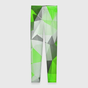 Леггинсы 3D с принтом Sport Abstract 2018 Green в Санкт-Петербурге, 80% полиэстер, 20% эластан | Эластичный пояс, зауженные к низу, низкая посадка | абстракция | геометрия | желтый | краски | линии | мода | модные | пирамиды | полосы | серый | тренды | треугольники | узоры | фигуры | цвет