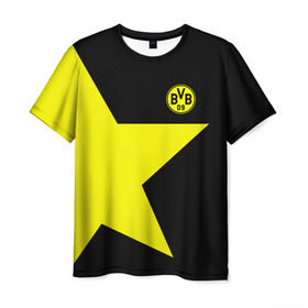 Мужская футболка 3D с принтом FC Borussia Dortmund 2018 в Санкт-Петербурге, 100% полиэфир | прямой крой, круглый вырез горловины, длина до линии бедер | боруссия | дортмунд