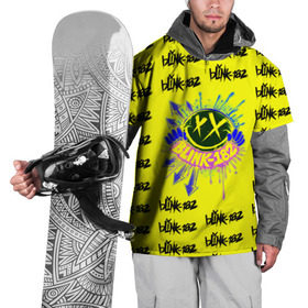 Накидка на куртку 3D с принтом Текстура Blink-182 в Санкт-Петербурге, 100% полиэстер |  | blink | альтернативный рок | блинк | группа | марк хоппус | музыка | мэтт скиба | надпись | панк | панк рок | песни | поп панк | рок | скейт панк | смайл | смайлик | трэвис баркер