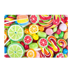 Магнитный плакат 3Х2 с принтом Candy в Санкт-Петербурге, Полимерный материал с магнитным слоем | 6 деталей размером 9*9 см | Тематика изображения на принте: candy | colorful | lollipop | sweet | конфеты | леденцы | сладости
