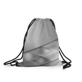 Рюкзак-мешок 3D с принтом Grey rhombuses в Санкт-Петербурге, 100% полиэстер | плотность ткани — 200 г/м2, размер — 35 х 45 см; лямки — толстые шнурки, застежка на шнуровке, без карманов и подкладки | grey | абстракция | геометрия | ромб | текстура