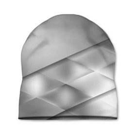 Шапка 3D с принтом Grey rhombuses в Санкт-Петербурге, 100% полиэстер | универсальный размер, печать по всей поверхности изделия | grey | абстракция | геометрия | ромб | текстура