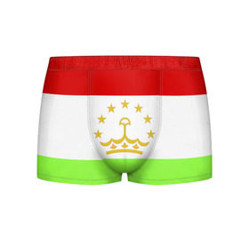 Мужские трусы 3D с принтом Флаг Таджикистана в Санкт-Петербурге, 50% хлопок, 50% полиэстер | классическая посадка, на поясе мягкая тканевая резинка | парчами точикистон | таджикистан | точикистон | флаг | флаг таджикистана