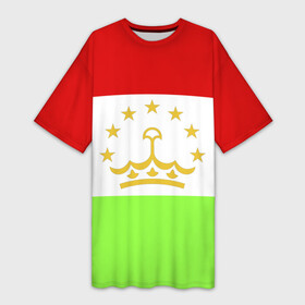Платье-футболка 3D с принтом Флаг Таджикистана в Санкт-Петербурге,  |  | Тематика изображения на принте: парчами точикистон | таджикистан | точикистон | флаг | флаг таджикистана