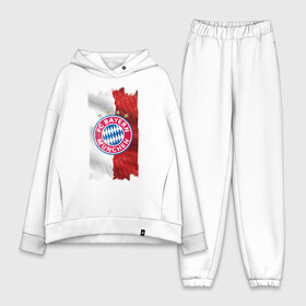 Женский костюм хлопок Oversize с принтом Bayern Munchen   Vintage style No. 3 в Санкт-Петербурге,  |  | bayern munchen | fcb | football | бавария мюнхен