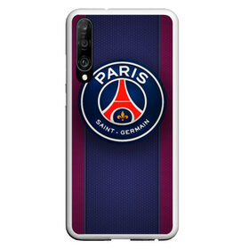 Чехол для Honor P30 с принтом Paris Saint-Germain в Санкт-Петербурге, Силикон | Область печати: задняя сторона чехла, без боковых панелей | psg | париж | псж | форма | футбол