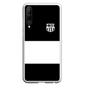 Чехол для Honor P30 с принтом FC Barcelona Black Collection в Санкт-Петербурге, Силикон | Область печати: задняя сторона чехла, без боковых панелей | Тематика изображения на принте: black collection | fc | fc barcelona | fcb | fly emirates | ronaldo | барселона | зож | клуб | линии | месси | модные | мяч | реал мадрид | спорт | спортивные | тренды | футбол | футбольный клуб | эмблема