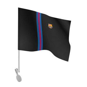 Флаг для автомобиля с принтом FC Barcelona Line Collection в Санкт-Петербурге, 100% полиэстер | Размер: 30*21 см | Тематика изображения на принте: fc | барселона | эмблема
