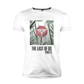 Мужская футболка премиум с принтом The Last of Us в Санкт-Петербурге, 92% хлопок, 8% лайкра | приталенный силуэт, круглый вырез ворота, длина до линии бедра, короткий рукав | гриб | грибы | джоэл | кордицепс | элли