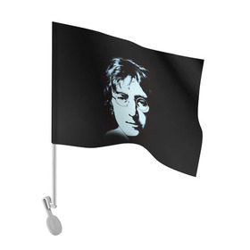 Флаг для автомобиля с принтом Джон Леннон 7 в Санкт-Петербурге, 100% полиэстер | Размер: 30*21 см | john lennon | the beatles | битлс | джон леннон