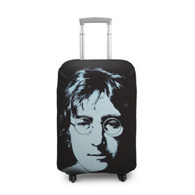 Чехол для чемодана 3D с принтом Джон Леннон 7 в Санкт-Петербурге, 86% полиэфир, 14% спандекс | двустороннее нанесение принта, прорези для ручек и колес | john lennon | the beatles | битлс | джон леннон