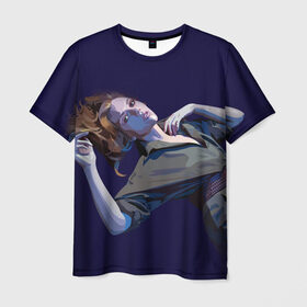 Мужская футболка 3D с принтом Scarlett Johansson в Санкт-Петербурге, 100% полиэфир | прямой крой, круглый вырез горловины, длина до линии бедер | scarlett johansson | скарлет йохансон | скарлетт йоханссон