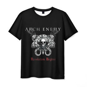Мужская футболка 3D с принтом Arch Enemy в Санкт-Петербурге, 100% полиэфир | прямой крой, круглый вырез горловины, длина до линии бедер | alissa white gluz | arch enemy | алисса уайт глаз | арч энеми