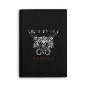 Обложка для автодокументов с принтом Arch Enemy в Санкт-Петербурге, натуральная кожа |  размер 19,9*13 см; внутри 4 больших “конверта” для документов и один маленький отдел — туда идеально встанут права | Тематика изображения на принте: alissa white gluz | arch enemy | алисса уайт глаз | арч энеми