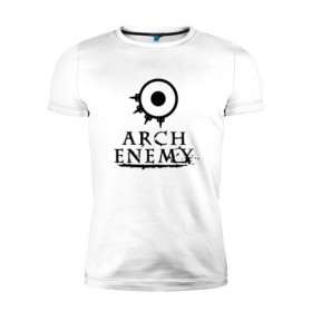 Мужская футболка премиум с принтом Arch Enemy в Санкт-Петербурге, 92% хлопок, 8% лайкра | приталенный силуэт, круглый вырез ворота, длина до линии бедра, короткий рукав | alissa white gluz | arch enemy | алисса уайт глаз | арч энеми