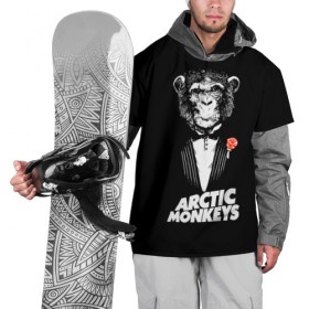 Накидка на куртку 3D с принтом Arctic Monkeys в Санкт-Петербурге, 100% полиэстер |  | алекс тёрнер | арктик | арктические мартышки | гаражный | группа | джейми кук | инди рок | манкис | музыка | мэтт хелдер | ник о мэлли | обезьяна | постпанк ривайвл | психоделический | рок