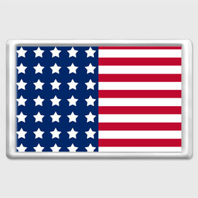 Магнит 45*70 с принтом USA Flag в Санкт-Петербурге, Пластик | Размер: 78*52 мм; Размер печати: 70*45 | star | usa | америка | белый | звезды | красный | линии | полосы | популярные | синий | сша | триколор | туристические | флаг | цвет | штаты