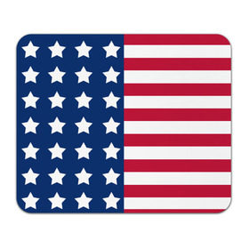 Коврик прямоугольный с принтом USA Flag в Санкт-Петербурге, натуральный каучук | размер 230 х 185 мм; запечатка лицевой стороны | Тематика изображения на принте: star | usa | америка | белый | звезды | красный | линии | полосы | популярные | синий | сша | триколор | туристические | флаг | цвет | штаты