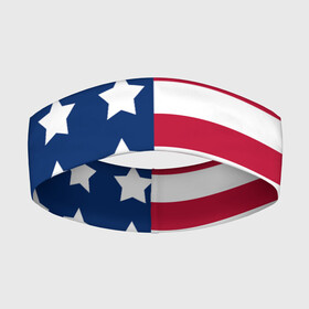 Повязка на голову 3D с принтом USA FLAG  АМЕРИКАНСКИЙ ФЛАГ в Санкт-Петербурге,  |  | star | usa | америка | белый | звезды | красный | линии | полосы | популярные | синий | сша | триколор | туристические | флаг | цвет | штаты