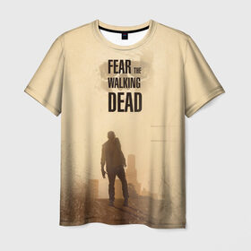 Мужская футболка 3D с принтом Бойтесь ходячих мертвецов 3 в Санкт-Петербурге, 100% полиэфир | прямой крой, круглый вырез горловины, длина до линии бедер | Тематика изображения на принте: 
