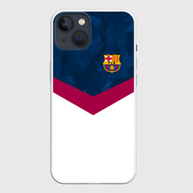 Чехол для iPhone 13 с принтом FC Barcelona 2018 New в Санкт-Петербурге,  |  | fc | fc barcelona | fcb | fly emirates | ronaldo | абстракция | барселона | геометрия | зож | клуб | линии | месси | модные | мяч | реал мадрид | спорт | спортивные | тренды | футбол | футбольный клуб | эмблема