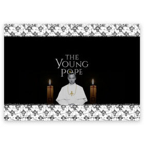 Поздравительная открытка с принтом Молодой Папа | The Young Pope в Санкт-Петербурге, 100% бумага | плотность бумаги 280 г/м2, матовая, на обратной стороне линовка и место для марки
 | the young pope | молодой папа