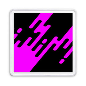 Магнит 55*55 с принтом Pink geometry в Санкт-Петербурге, Пластик | Размер: 65*65 мм; Размер печати: 55*55 мм | abstraction | engine | pattern | абстракция | геометрия | графики | движение | краска | текстура | чертежи | штрихи
