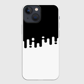 Чехол для iPhone 13 mini с принтом Чёрно белый узор в Санкт-Петербурге,  |  | abstraction | engine | pattern | абстракция | геометрия | графики | движение | краска | текстура | чертежи | штрихи