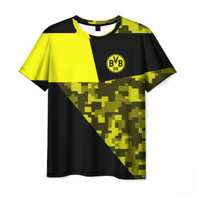 Мужская футболка 3D с принтом Borussia Dortmund 2018 Sport в Санкт-Петербурге, 100% полиэфир | прямой крой, круглый вырез горловины, длина до линии бедер | Тематика изображения на принте: боруссия | дортмунд