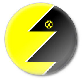 Значок с принтом Borussia Dortmund 2018 Storm в Санкт-Петербурге,  металл | круглая форма, металлическая застежка в виде булавки | боруссия | дортмунд