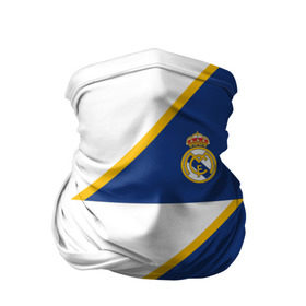 Бандана-труба 3D с принтом Real Madrid 2018 Storm в Санкт-Петербурге, 100% полиэстер, ткань с особыми свойствами — Activecool | плотность 150‒180 г/м2; хорошо тянется, но сохраняет форму | emirates | fc | real madrid | абстракция | геометрия | линии | реал мадрид | спорт | спортивные | футбол | футбольный клуб | эмблема