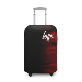 Чехол для чемодана 3D с принтом Hype Military Black Red в Санкт-Петербурге, 86% полиэфир, 14% спандекс | двустороннее нанесение принта, прорези для ручек и колес | brand | camo | hype | military | rap | swag | бренд | камо | камуфляж | милитари | модные | надписи | полосы | популярные | пятна | тренд | тренды | узоры | хайп | хайпанем | хаки | цвета